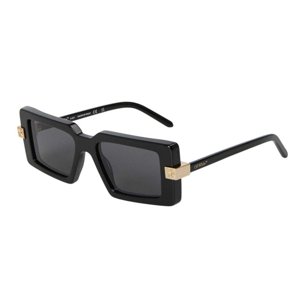 Off White Unisex Adult Lowell Rectangular Sunglasses / Black/Dark Grey